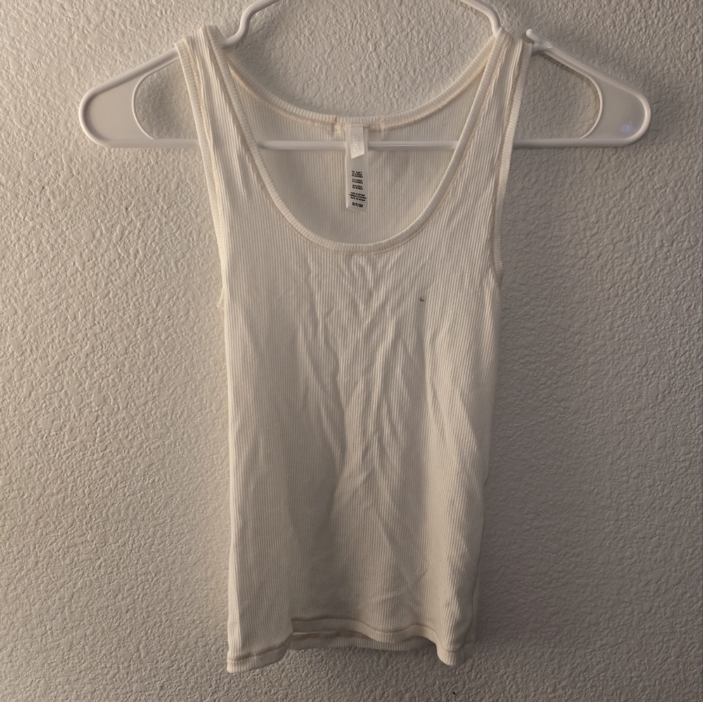 SKIMS White Rib Tank - Size S - Comfortable Cotton